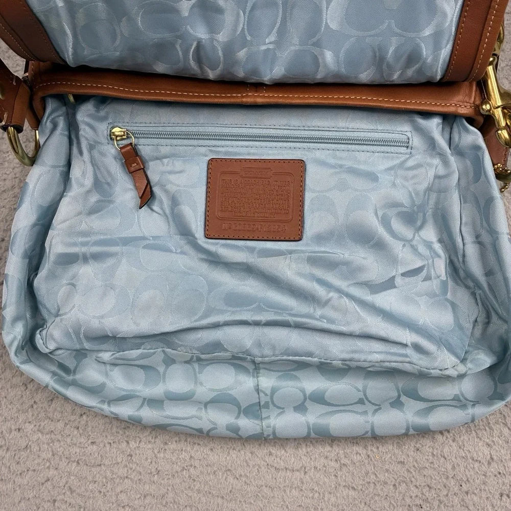 Coach Legacy Ali Brown Leather Shoulder Bag F12854 65th Anniversary Purse